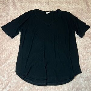 a new day Black Short Sleeve Top